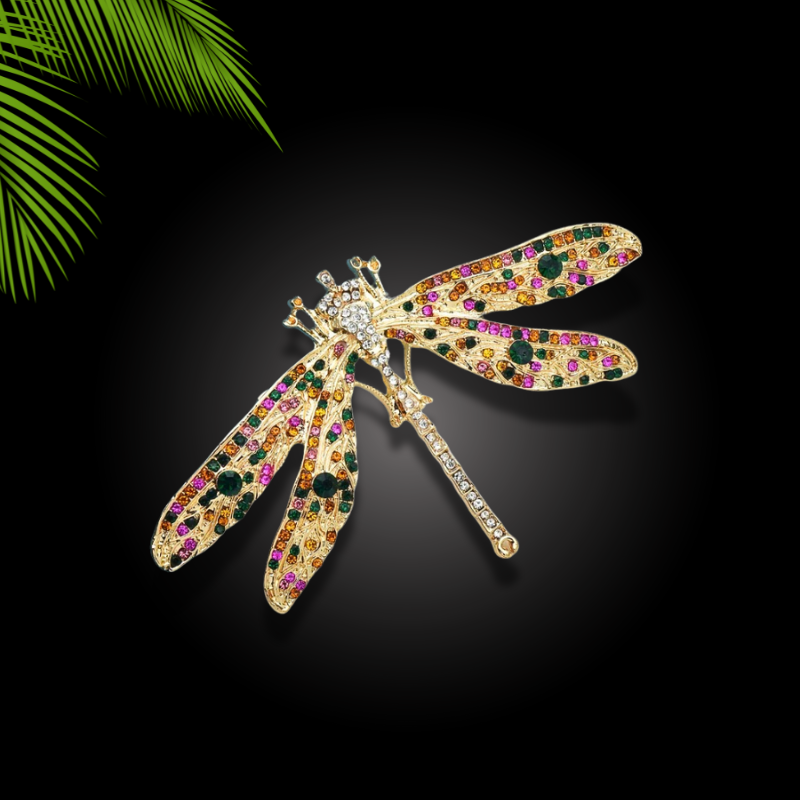 Elegant Dragonfly Brooch crystal jewelry